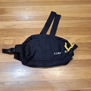 L.L.Bean Fanny Pack Unisex Black Os LLBean